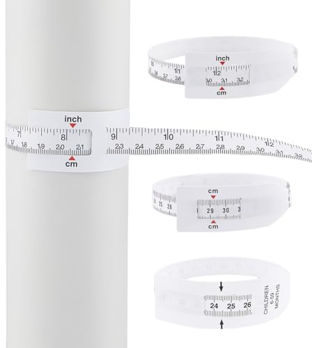 SUPERFINDINGS 4 pz 4 stili Pp Plastica Circonferenza Della Testa Nastro di Misurazione Corpo Salute Fisica Misuratore Dimensioni Sublimazione Spazi Vuoti Misuratore di Larghezza Del Bicchiere