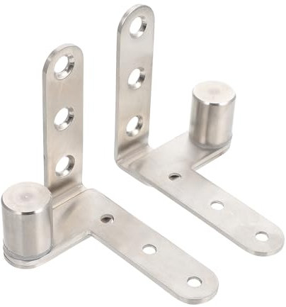 Gatuida Cerniere a Pivot Per Porte in Legno: 2 Pezzi Cerniere Nascoste Regolabili in Acciaio Inossidabile, Armadi con Cerniere per Porte E Finestre Rotanti, Cerniere A Perno Rotante
