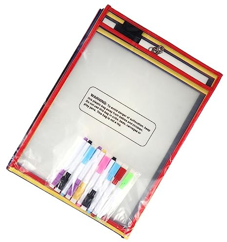 DIYEAH 1satz Professionelle Wiederverwendbare Dry Erase Taschen Pet Dokumente Hohe Und Langlebige Nutzung Für Schule Und Büro