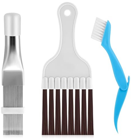 lomdung 3 PCS Brosse de Nettoyage Condenseur de Climatiseur, Climatiseur Peigne, Brosse de Climatiseur, Peigne à Condensateur pour Climatiseur, pour Bobines de Réfrigérateur Condenseur