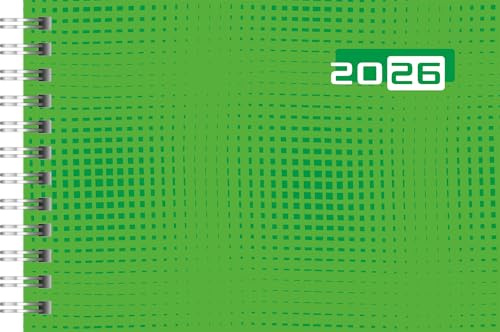 rido/idé Taschenkalender Mod. Septimus 2026 | A6 quer, Papier, grün