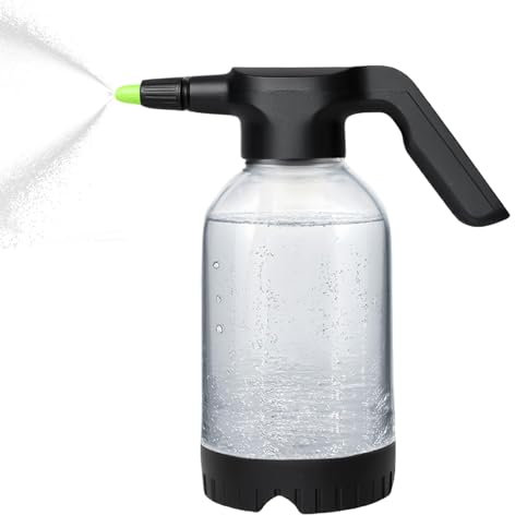 Pompa Irroratrice A Batteria - Prodotti Chimici Aggressivi | Spruzzatore A Pressione Per Auto Pressurizzato | Spruzzatore D'acqua Schiumogeno A Pressione Con Pompa Manuale Da 2 Litri | Annaffiatoio Ri