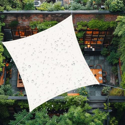SRHIMEOS 6X6m Tende a Vela Parasole Antivento 98% Protezione UV, Vela Ombreggiante Rettangolare da Giardino, Tessuto Traspirante Impermeabile per Pergole Terrazzi Balconi