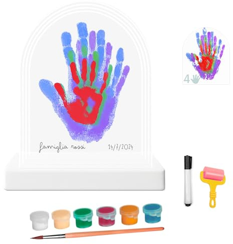 HuBorns - Cornice Impronta Mani e Piedi Neonati