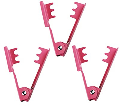 SEWACC 3pcs Pink Thorn Pliers Garden Tool with Spring Action Handle Lightweight Metal Flower Thorn Stripper for Rose and Floral Arrangement