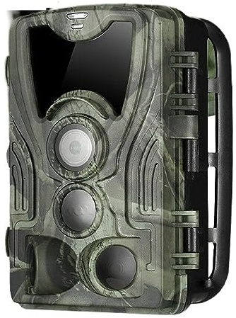 ZGJIAJU Fotocamera da Caccia Telecamere da Pista Visione Notturna Trappola for Foto Monitoraggio della Sorveglianza della Fauna Selvatica Wireless Facile Chiaro