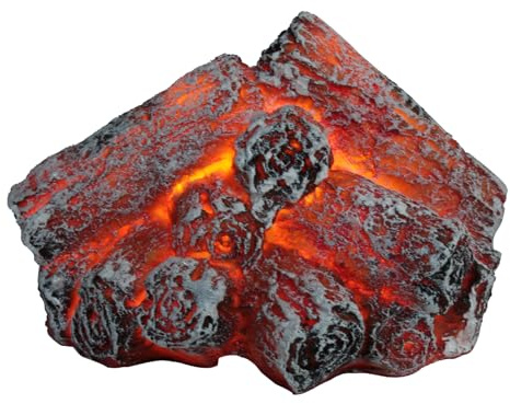 Jrudjsnhhty Luz de Llama de Fuego Artificial LED, Luz de Chimenea Sin Llama Chimenea LED con Llama de LeñA de Troncos Realista