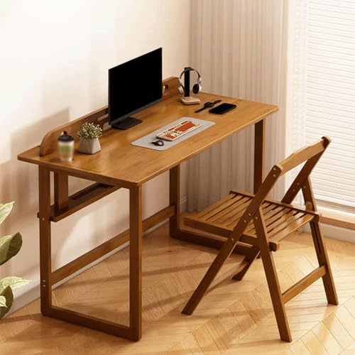 JixCJHj Mesa de Oficina, Despacho Ordenador，mesas Gaming，Table，Escritorio，de fácil manejo，con Soporte para Monitor,para Estudio Dormitorio Salón Oficin(100 * 59cm(39 * 19in))