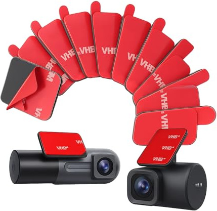 GIONAR Lot de 10 rubans adhésifs M3 double face 3M VHB double face M 3 pastilles adhésives 35 x 45 mm, 3 M extra puissants, pour caméra Nextbase/Garmin/Vantrue Dashcam GPS, support de téléphone