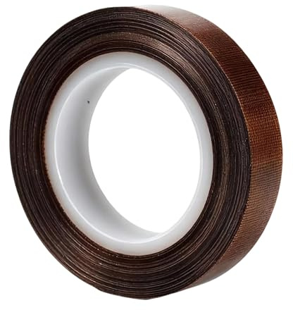 Cinta de teflón autoadhesiva de 12 mm, 10 m/32,8 pies, con revestimiento de PTFE, cinta de alta temperatura, resistente al calor hasta 300 °C, cinta de sellado de rosca para sellado al vacío, sellador