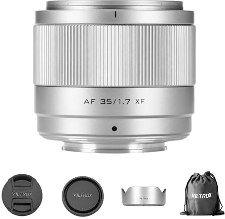 VILTROX 35mm f/1.7 XF Objectif, 35mm F1.7 XF Auto Focus Grande Ouverture APS-C Prime Objectif Compatible avec les Appareils Photo Fujifilm XF-Mount X-E4 X-H1 X-Pro3 X-S10 X-T4 X-T10 X-T20 X-T30 X-H2