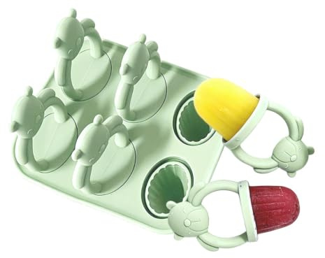 Molde para Helados de Leche | Herramienta Reutilizable de Silicona con 6 Cavidades,Molde para Helados para Dentición de Niños,para Puré de Frutas Leche Materna Queso Yogurt Principiantes