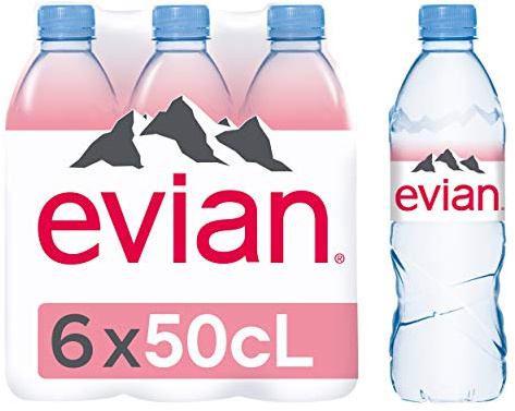 Evian Eau Minérale Naturelle Bouteille 6 x 50 cl
