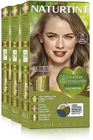 Naturtint Biobased | Haarfarbe Oohne Ammoniak | 7N Nubblond | Hoher Anteil an natürlichen Inhaltsstoffen | 3er Pack | 510 ml