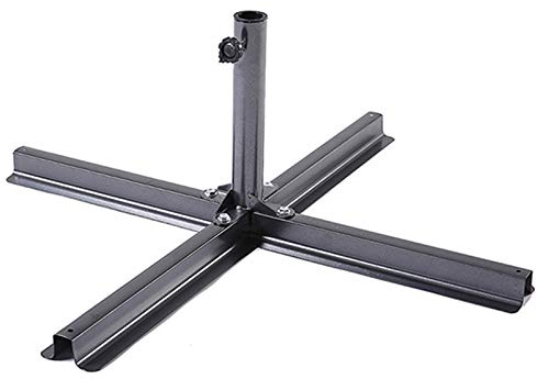 HLMBQ 90cm/3ft Metal Stand Patio Umbrella Base,Cross Base,Garden Parasol Base