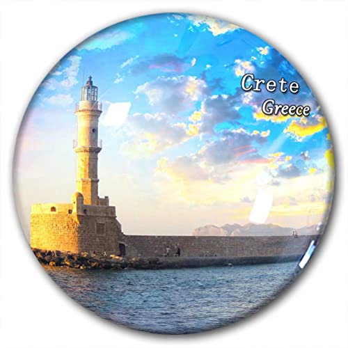 Griechenland Kreta Kühlschrankmagnet Kühlschrankaufkleber Dekorativer Magnet Reise-Souvenir Kristallglas