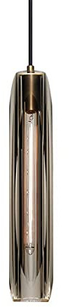 WFZRXFC Luxuriöse einfache Pendelleuchten aus Kupfer, postmodernes Kristall-Kronleuchter-Licht, einzelner Kopf schmücken kleinen Kronleuchter, für Schlafzimmer, Wohnzimmer, Essbar