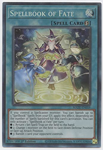 YU-GI-OH! Spellbook of Fate - MAZE-EN059 - Raro de coleccionista - 1ª edición