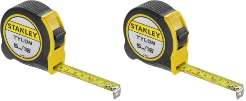 Stanley 1-30-696 Mètre à ruban 5 m Jaune (Lot de 2)