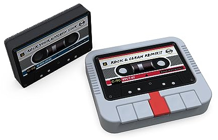 Winkee Rocks - Kassettenrekorder Schwammhalter | Retro Halterung für Schwämme | Abtropfgestell | Küchen Organizer | Halterung für Küche & Badezimmer | Geschenk an Weihnachten, Geburtstag