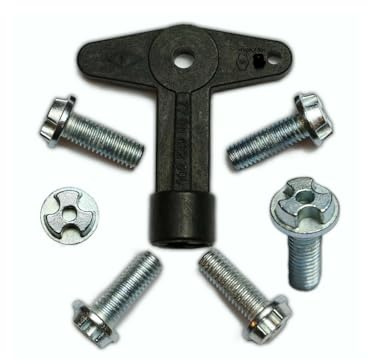 Alloy Wheel Centre Cap Screws Bolts With Key Fits Renault Clio, Kangoo, Megane, Scenic, 7700422600