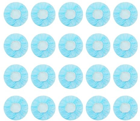 siduytin 100 Pack/Lote Fundas para Auriculares Colorfast fijación Estable desechable sin Tela de Hilo Suelto Funda para Auriculares desechable, Azul, 10-12cm