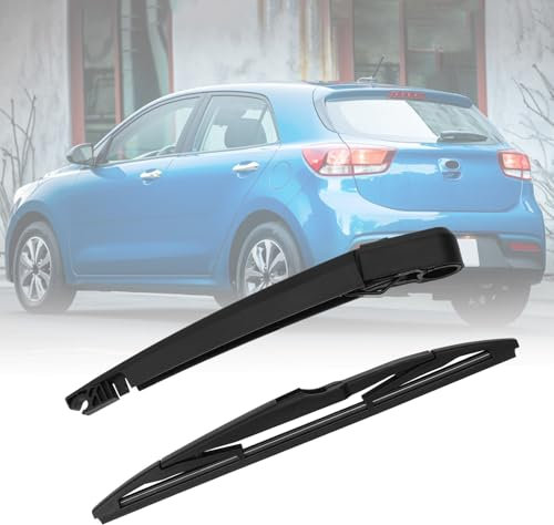 Limpiaparabrisas Trasero de Coche Compatible con Kia Rio 2017-2024, Juego de Brazo y Hoja de Kit de limpiaparabrisas Trasero de Coche Impermeable