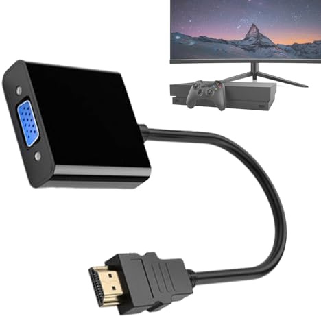 Yulokdwi Cable para conectar la computadora portátil al Monitor | Conector de computadora portátil al Monitor,Convertidor VGA A Adaptador Conexión Estable - Convertidor de conexió