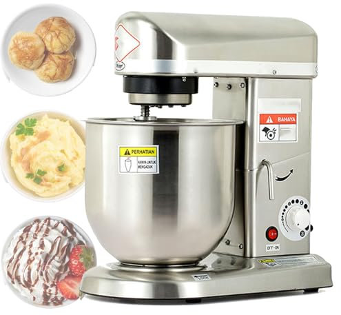 Batteur sur socle électrique 3 en 1, batteur de cuisine à 3 vitesses, avec bol en acier inoxydable de 10 L, fouet à œufs, crochet pétrisseur, batteur, batteur alimentaire commercial pour pâte, pâtis