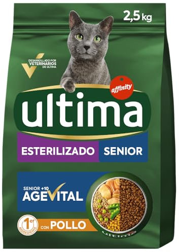 Ultima Senior Katzenfutter, sterilisiert mit Huhn, 2,5 kg