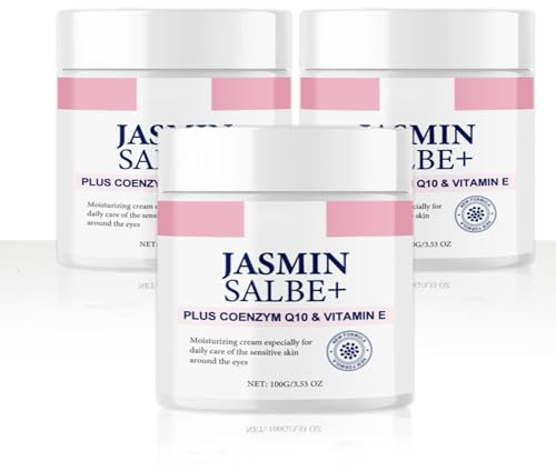 3stk Jasmin-Salbe Plus Mit Blütenjasmin & Aloe Vera – Collagen-Aktivkomplex Gegen Dunkle Augenringe Und Schlupflider – Anti-Falten-Creme Für Frauen/Männer