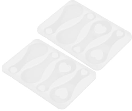 GLSTOY 2pcs Silicone Shopping Cart Token Mold for Epoxy Resin Casting, Easy to Use and Sturdy DIY Mold for Decorative Keychain Making, for Experienced Crafters and DIY Enthusiasts