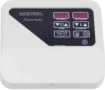 Czyurachel Regolatore digitale per sauna, 3-9 kW, termostato per sauna, con 2 modalità di funzionamento, dispositivo di controllo esterno digitale per sauna per centri SPA, saune familiari