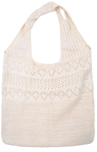 JLNGTHONG Borsa da spiaggia da donna estiva bohémien, borsa a maglia, borsa da spiaggia, borsa a tracolla, borsa a tracolla estiva per viaggi, uso quotidiano, shopping e vacanze