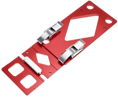 QWORK® 90° Butée d'angle rai guidage, butée en alliage d'aluminium usinée CNC, compatible avec Festool et Makita rails de guidage