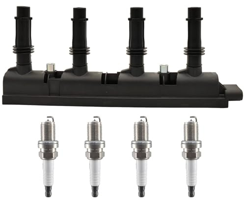 PEIUOK 55573735 Ignition Coil Double Iridium Spark Plug Pack Compatible with Opel Vauxhall Adam Corsa MKIII IV Astra MKVI Insignia MK I Meriva MKII Cascada Zafira MKIII Mokka Chevy Aveo Cruze 01208093
