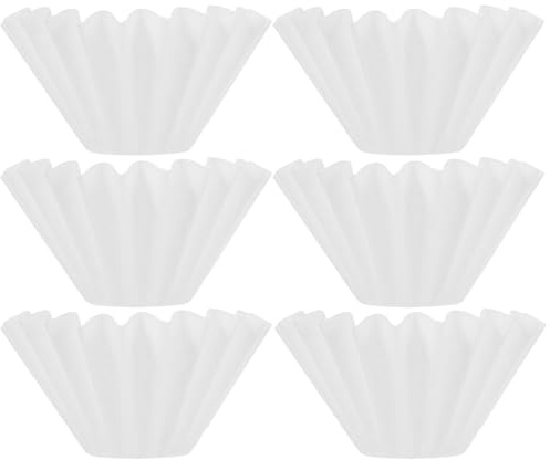 Artibetter Filtros de Papel para Café de 50 Unidades, Filtro de Café de Papel Blanco Filtración Fina y Uso Conveniente para Oficina y Casa