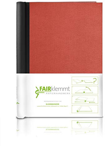FAIRklemmt Klemmbinder Napura Canvas, A4 - Rot