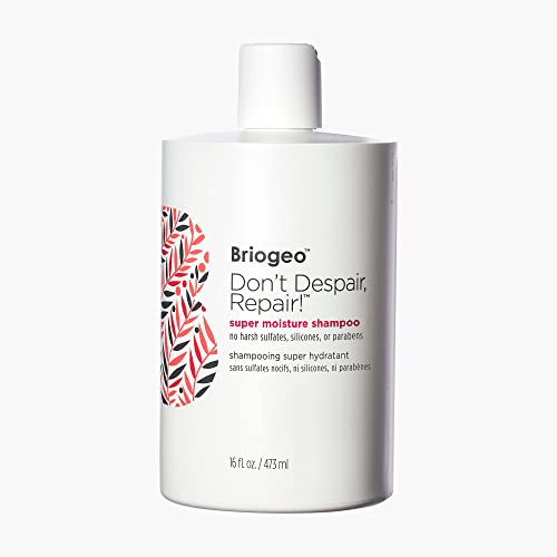 Briogeo Don't Despair, Repair! Super Moisture Shampoo, Dry Damaged Hair, Hair Shampoo with Argan Oil for Hair, Hair Moisturizer Hair Treatment, Protein Shampoo, Vegan, Cruelty-Free, 16 fl oz