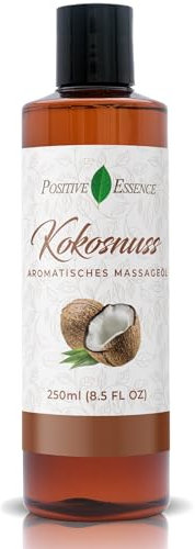 Coconut Massage Oil for Massage Therapy, Relaxing Massage Oil, Jojoba, Sweet Almond Oil for Skin, Vitamin E, and Virgin Coconut