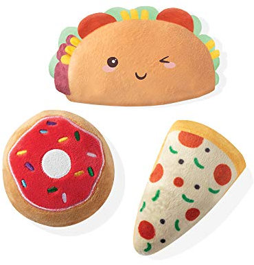 Fringe Studio Haustierspielzeug, kleines Hundespielzeug-Set, trendiges Futter, 3-teilig (289411)