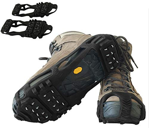 Limm Crampons Ice Traction Cleats Large - Lightweight Snow Cleats for Walking on Snow & Ice - Anti Slip Shoe Grips Quickly & Easily Over Footwear - Portable Ice Grippers for Shoes & Boots