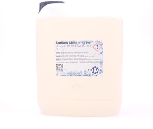 Sodium Silicate 75Tw Twaddle, Waterglass, Sealant - Volume: 5L - By Inoxia
