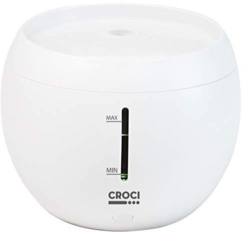 Croci Aqua-Brunnen für Katzen und Hunde, TDS-Wasserqualitätsanzeige, doppeltes Filtersystem, Wasserstandssensor, Filterwechselsensor, geräuschlos, Fassungsvermögen 2 l