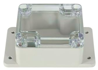 Wasserdichtes Gehäuse für elektronische Projektboxen, ABS-Kunststoff, 64 x 58 x 35 mm, transparent