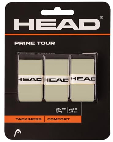 HEAD Unisex vuxen prime tour tennis greppband, grå, en storlek