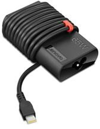 Lenovo Adaptador Slim 65 W CA USB-C (Diseño más Delgado, 30% más Pequeño, Fácil Administración de Cables, Tecnología PD3.0, Cable 1,8 m) Color Negro