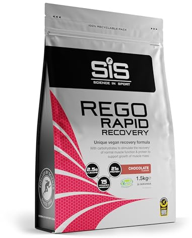 Science in Sport REGO Rapid Recovery, 1,5kg, Schokolade | Veganes Regenerationsgetränk, 21g Soja-Protein, 22g Kohlenhydrate, Vitamin C & B6