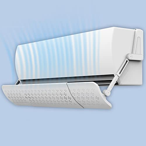 MZBDYYF Deflectores de Aire Acondicionado de dirección del Viento, Deflector de Aire Acondicionado retráctil, Deflectores de Parabrisas antisoplado Directo Ajustables en Longitud y ángulo