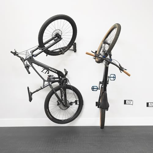 StoreYourBoard SwivelStow Bike Rack 2 Pack - Heavy Duty Wall Mount - Holds 70 lb Capacity